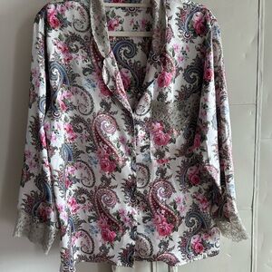Vintage Gold Tag- Victoria's Secret Floral Paisley PJ Set